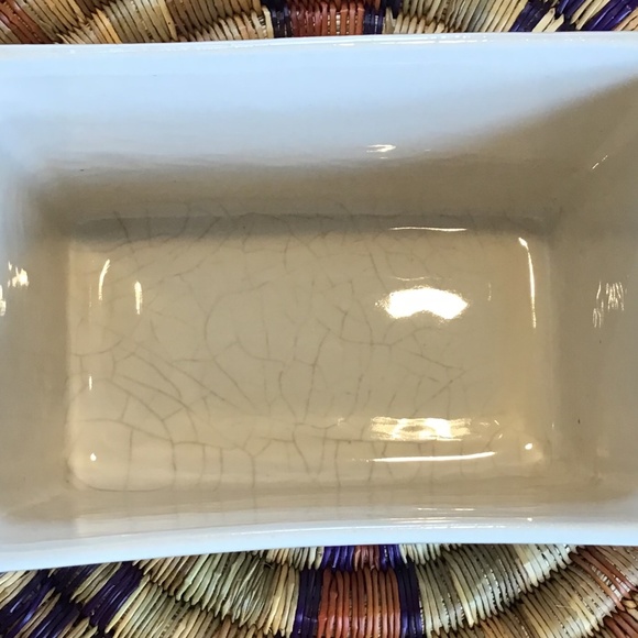 Vintage McCoy Pillow Vase Planter Cream White Rectangle Made in USA - Picture 14 of 14